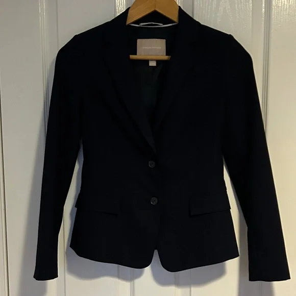 Banana Republic Navy Blazer Size 00P - Picture 1 of 5